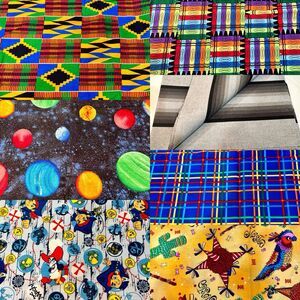 Quilting Fabric Lot Mixed Cotton Bundle Designer Novelty Disney African Ankara